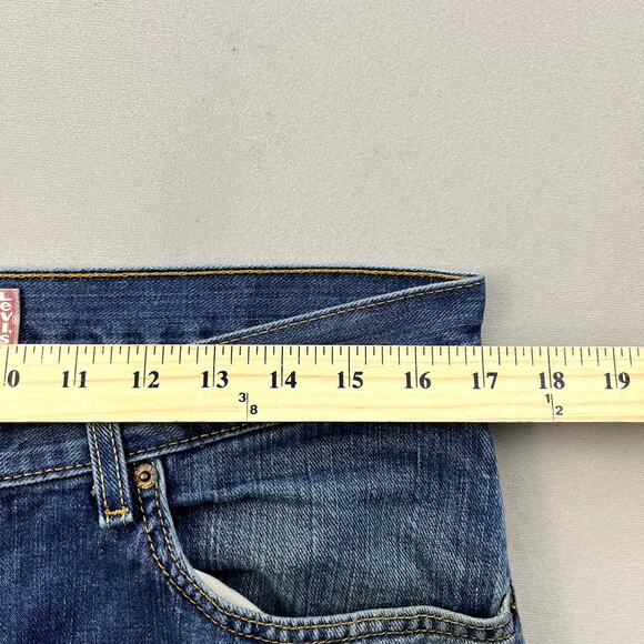 Levis 559 Jeans Mens 34x32 Blue Denim Relaxed Fit Straight Leg Dark Stone Wash - Picture 9 of 13